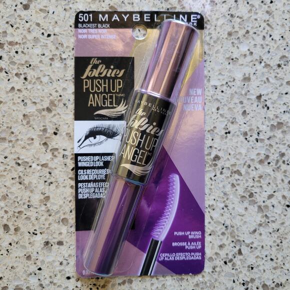 Maybelline The Falsies Push Up Angel Washable Mascara #501 Blackest Black✨️NEW - Picture 7 of 8